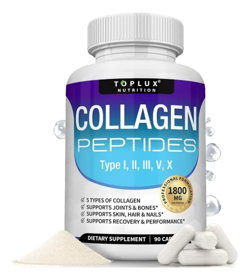 Colágeno Peptidos  Para Mejor Piel Y Pelo, Artículos Fuertes, Proteína Hidrolizada